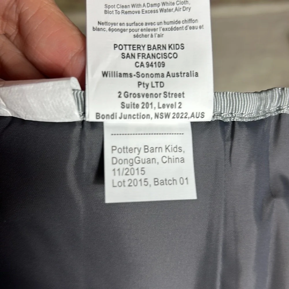 Pottery Barn Ikat Classic Diaper Bag Grey
